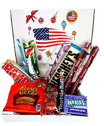 PACK DEGUSTATION bonbon americain import snacks etats unis box pas cher melange confiserie friandises americains bonbons