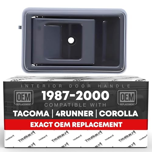 Interior Front Driver Door Handle - Compatible with 1988-1993 Toyota Corolla, 89-95 4Runner, 89-95 Pickup, 95-00 Tacoma - Gray, Plastic - OEM 6920604010, 6920604010B2, 6920604010G, 6920610020G, 93960