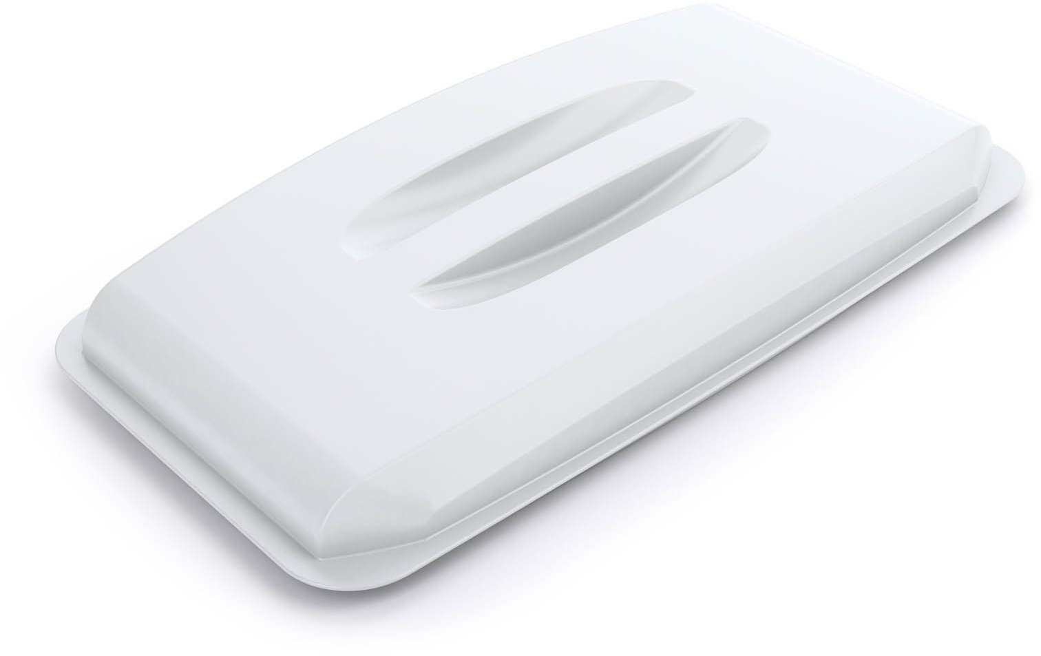 Durable DURABIN 60 Lid White | To Be Used with DURABIN 60 Waste Bin | Easy to Grip Handle | Made of Strong Polypropylene