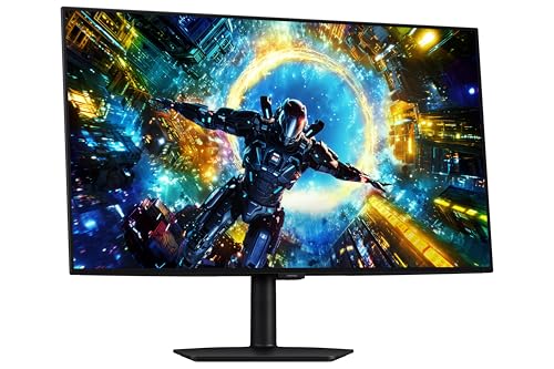 Image of Samsung 32 inch Odyssey OLED G7 Gaming Monitor (Smartchoice) UHD, 4K 165Hz / FHD 330 Hz, 0.03ms(GTG), FreeSync Premium Pro, G-Sync, DP, HDMI, Height-Tilt-Swivel-Pivot, Wall Mount, (LS32HG730SWXXL, Black)