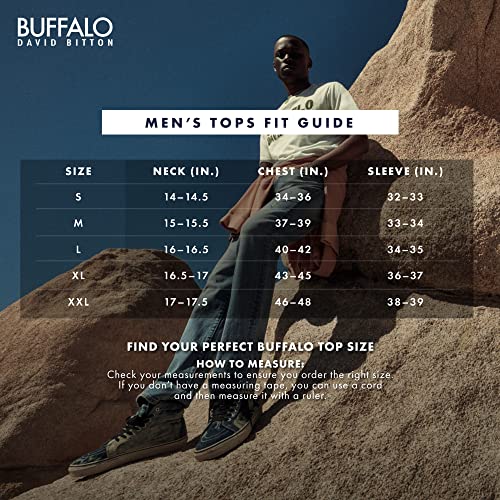 Buffalo David Bitton Men's Short Sleeve Kasum Henley 5