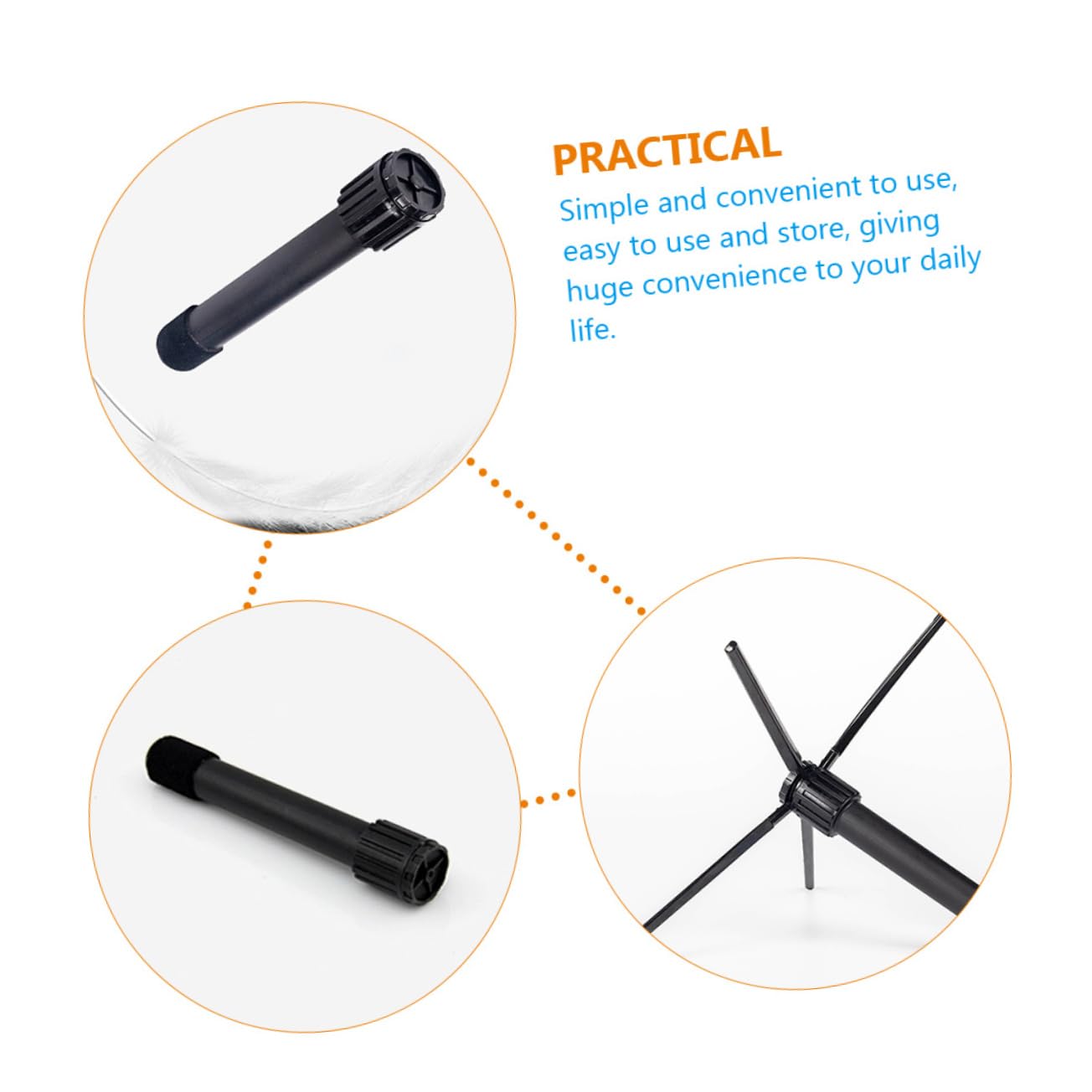 Parliky Folding Flute Holder Portable Music Stand Desktop Instrument Support Stand