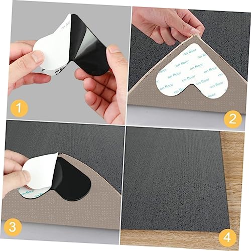 VINTORKY 12Pcs Coração Adesivo De Carpete De Tapete Para Tapetes De Área De Carpete Para Tapetes De