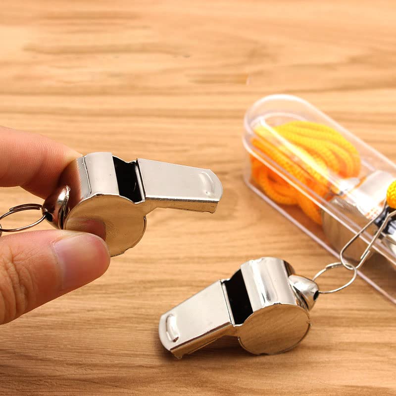 Silbatos Tyenaza acero inox 10 piezas con cordón miniatura 5