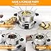 Electric Fondue Pot Set,2-Quart 1000-Watt Stainless Steel Fondue Maker with Temperature Control,8 Forks,Perfect for Chocolate, Cheese, Caramel