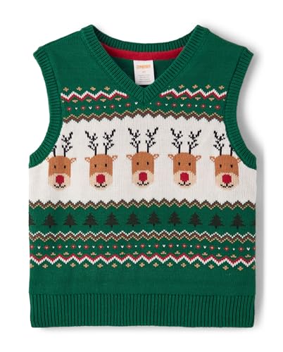 Gymboree,and Toddler Sweater Vest,Reindeer Fairisle,18-24 Months