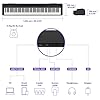Yamaha P-145 Digital Piano with 88 Graded Hammer Compact Keys and 10 Instrumental Voices, Lightweight and Portable, Black #5