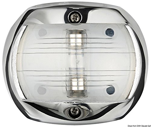 OSCULATI Fanale Compact 12 Inox Poppa Bianco