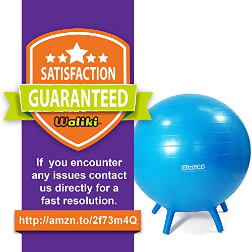 WALIKI Chair Ball with Feet for Kids | Alternative Classroom Seating | Balance Ball | 20"/50CM Blue
