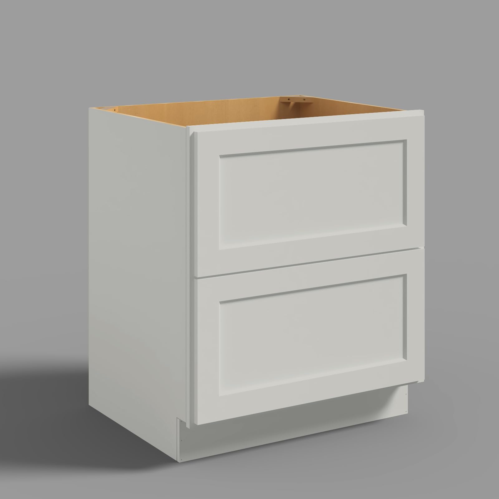 Hausvita 30" 2-Tier Undermount Kitchen Drawer Cabinet, RTA Storage Drawer, Full Extension Soft Close Slides, Ample Storage Organizer, MDF &amp; Plywood with UV Coating