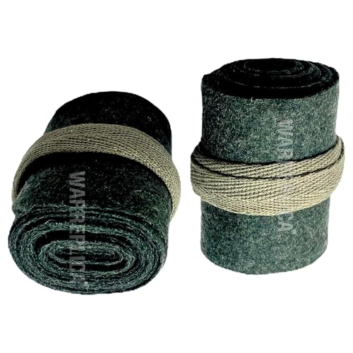 warreplica British WW1 Long Puttees/Military Leg Wraps for Soldiers – Authentic Reproduction Grey Greenish 96