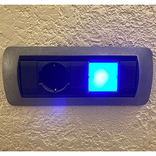 Segnapasso Led 3 moduli 2,4W da incasso per scatola 503 bianco IP20 6000K Compatibile Vimar