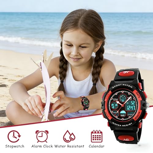 Reloj digital infantil resistente a golpes con pantalla LED para niños active 6