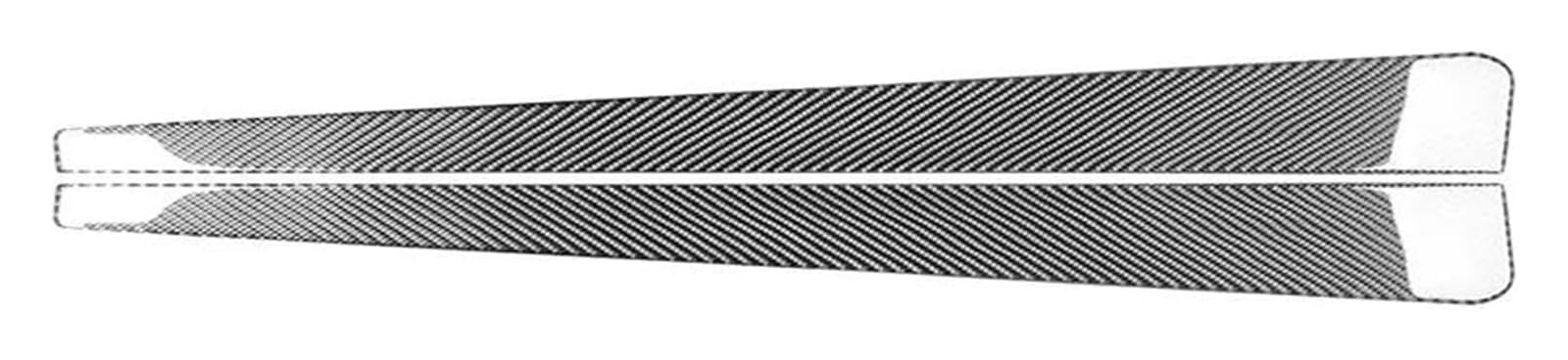 Decoration Interior Trim for Chevy for Corvette C5 1998-2004 Threshold Decorative Strip Trim Frame Cover Stickers(Black)