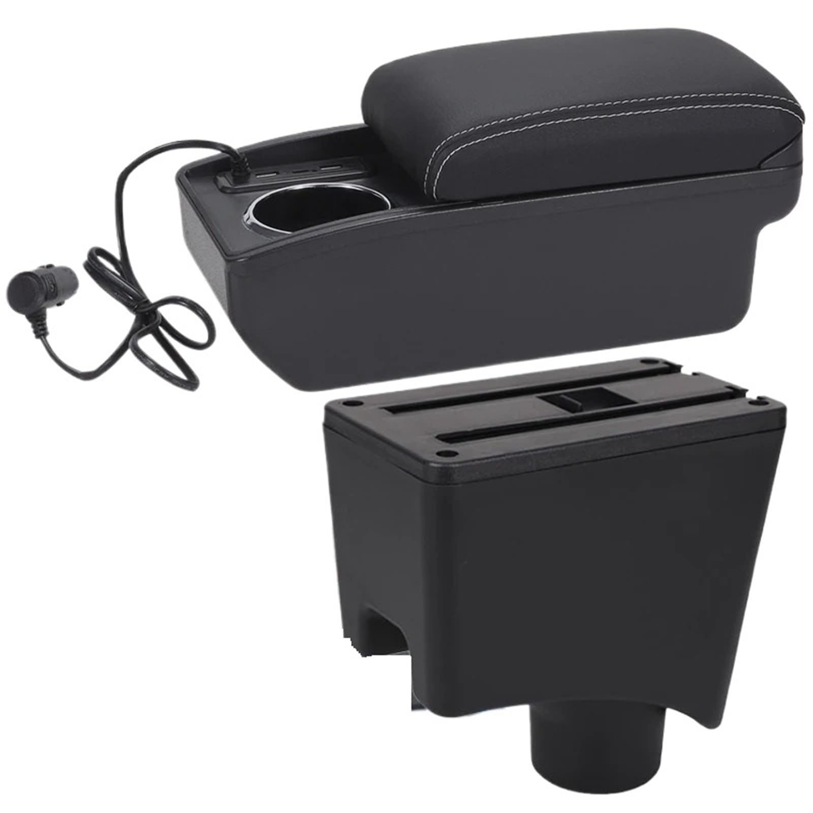 JMOLXURI Car Armrest Box For Dacia For Sandero Armrest Box Center Console