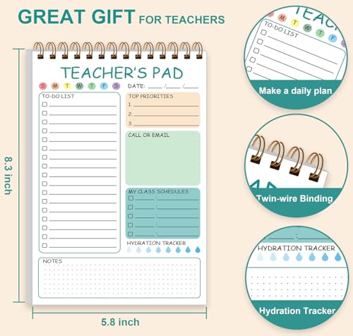 Bloc-notes pour enseignants lot de 3 organiseurs de notes et rendez-vous - 2