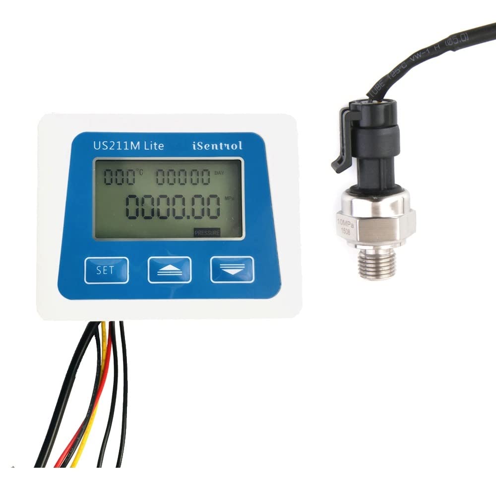 Genérico Medidor de Presión Digital con Sensor 10Mpa Tecnología G1/4