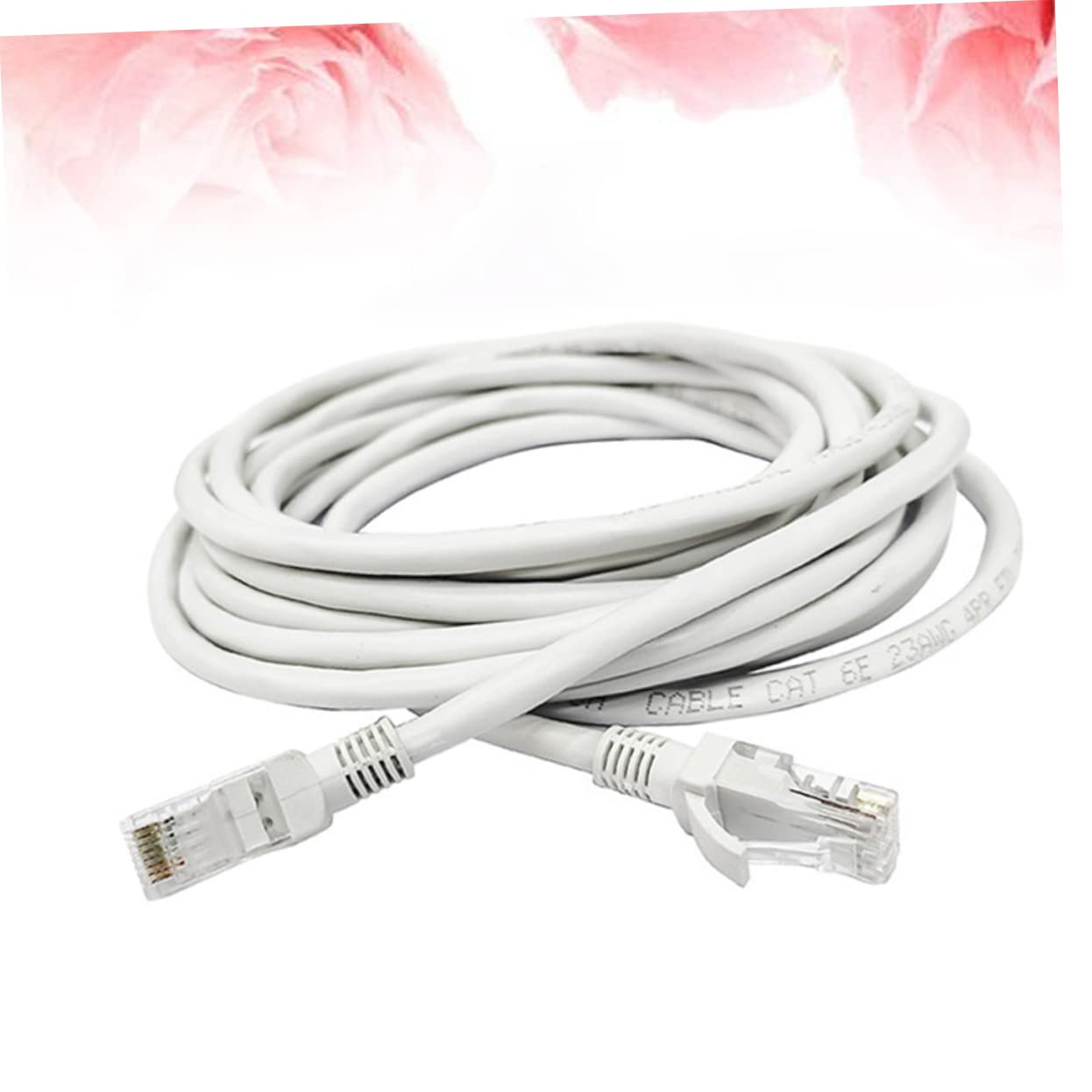 Gadpiparty Cavo Di Rete Da Metri Connettori Cavo Ethernet Per Server Router e Dispositivi Poe Bianco