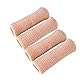 Makhry 4pcs Adjustable Cuttable Gel Zehenkappen and Fingerkappe Lined Gel zehenkappen Silikon für Dame und Mann (L)