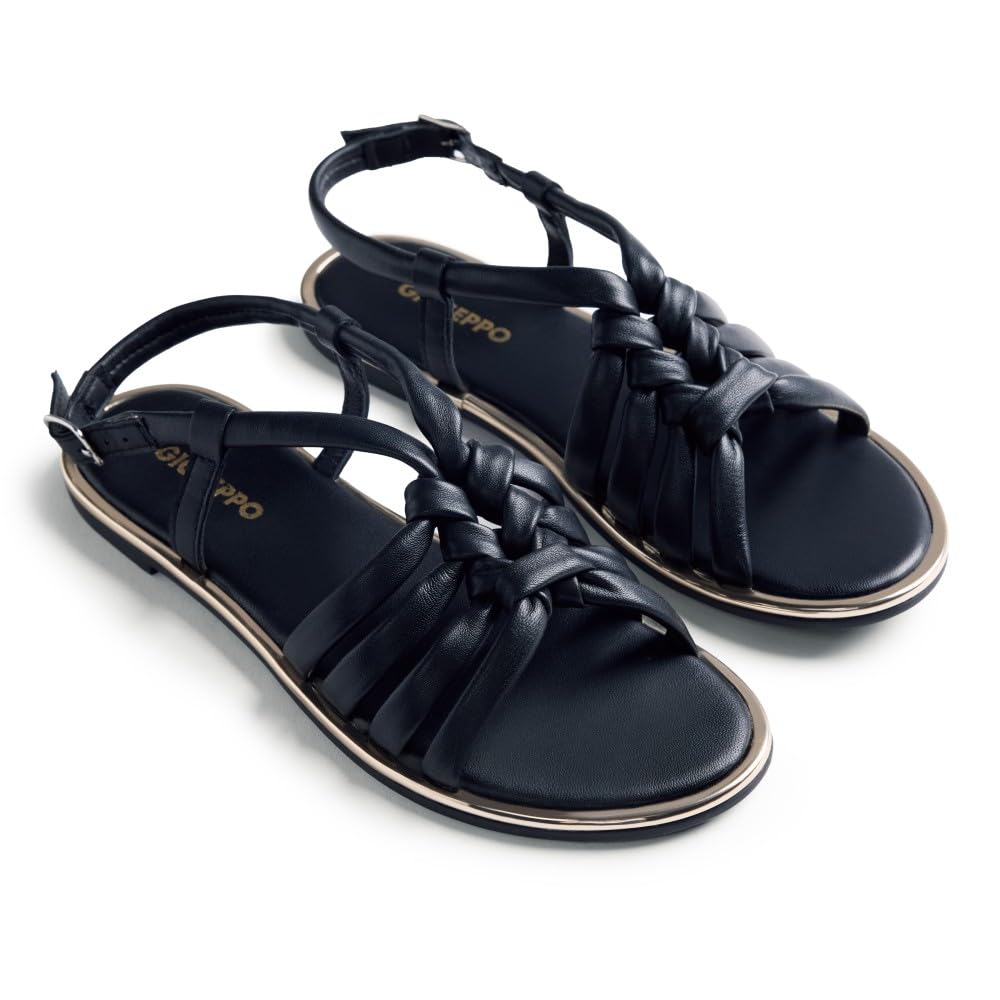 GIOSEPPO PEPPERELL, Women's T-Strap, Black, 37 EU