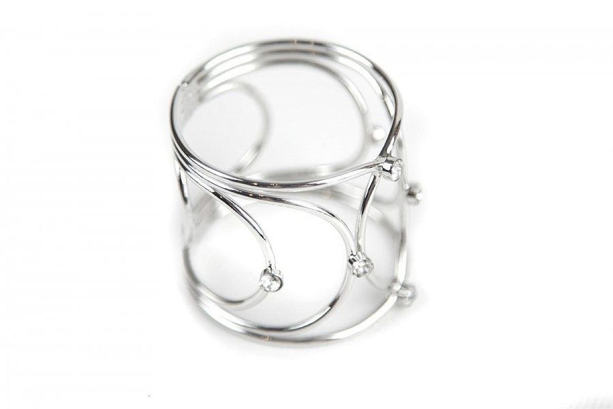 Decor Trader Silver Crown Jewel Metal Napkin Rings 3 Colours Xmas Dinner Event Wedding Pack Of 6 (Silver)