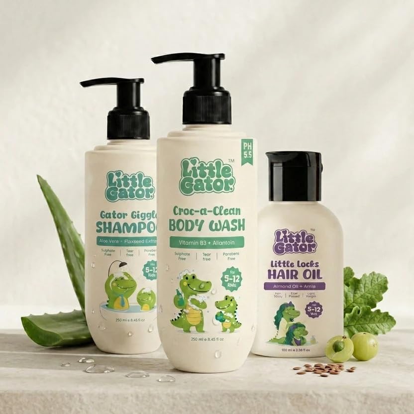 Complete Kids Care Bundle, Shampoo, Body Wash & Hair Oil-image-16