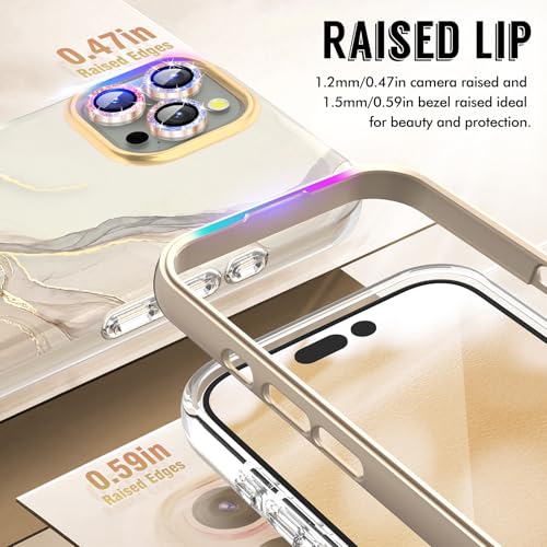 Coque iPhone 16 Pro Max SHEDEER paillettes blanche avec protection écran