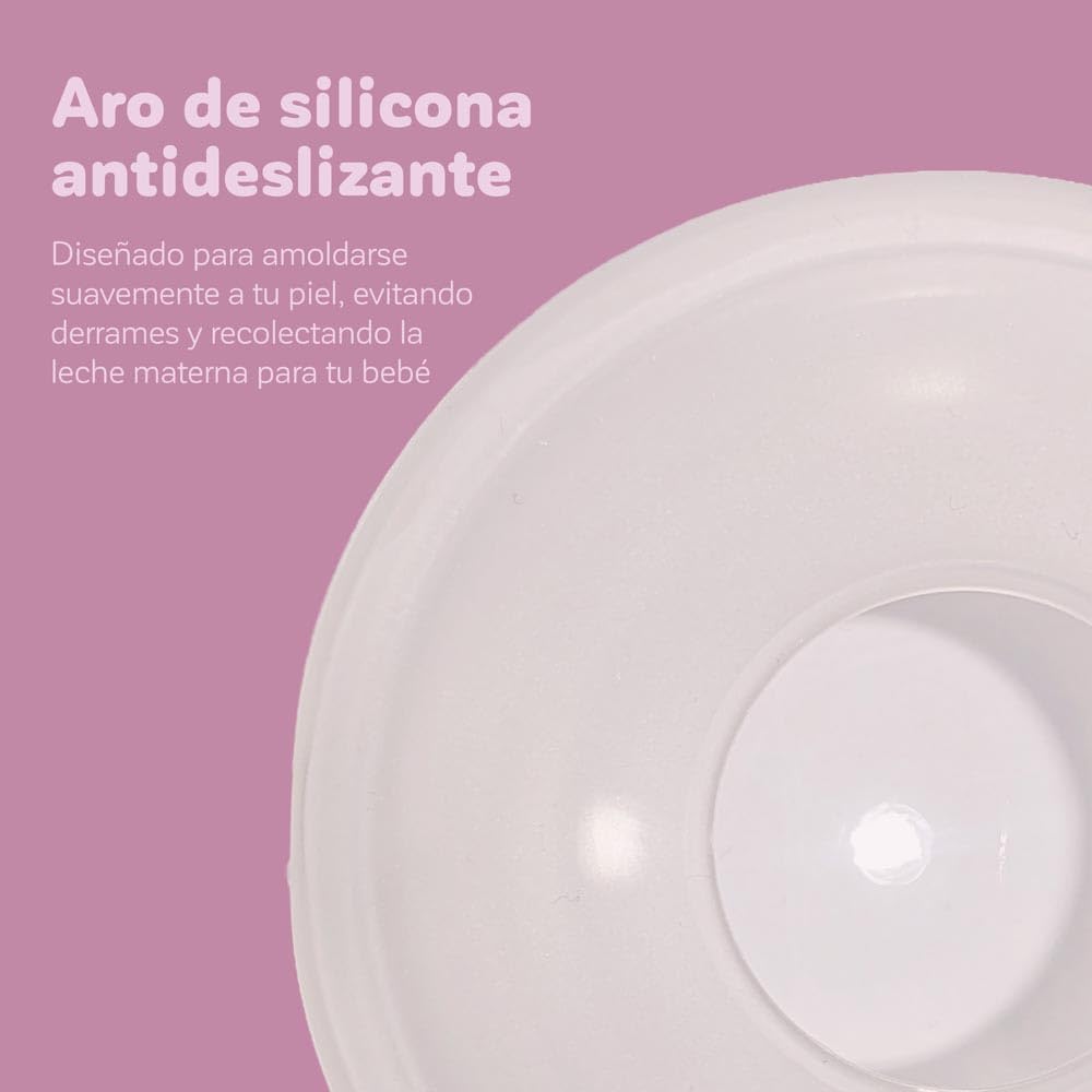 Miniland Conchas Recolectoras de Leche Materna, Recolector de Leche Materna, Lactancia, Reutilizables, Capacidad 20ml, Pack 2 Unidades, Discretas, Fácil Vaciado, BPA Free | Collector Shells — view 5