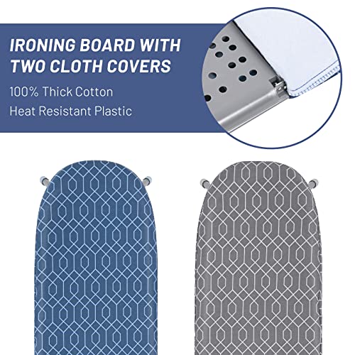 Apexchaser Foldable Ironing Board With Iron Rest, Tabletop, Small,2 Heat Resistant Ironing Cover, Portable, Non-Slip Feet For Home Travel Use #TOP1