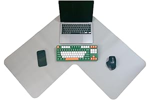 L Shaped Mouse Pad for Corner Desk