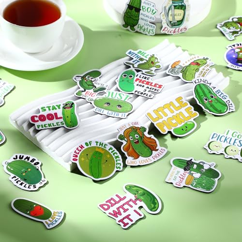24 imanes decorativos divertidos en forma de pepinillo miniatura 4