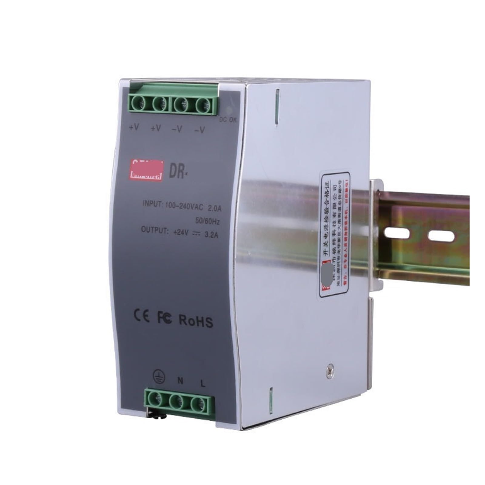 Alimentation à découpage de type rail DR-75-24V transformateur AC220V DC24V armoire industrielle