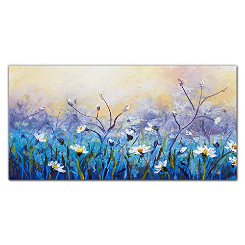 Décoration en verre fleurs pour illuminer un salon sombre tableau floral 100x50cm