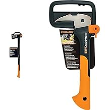 Fiskars Wood Prep Set Pro X27 Splitting Axe, 37 Inches, and 12-Inch Hookaroon   Essential Tools for Firewood, Log Splitting, and Wood Management