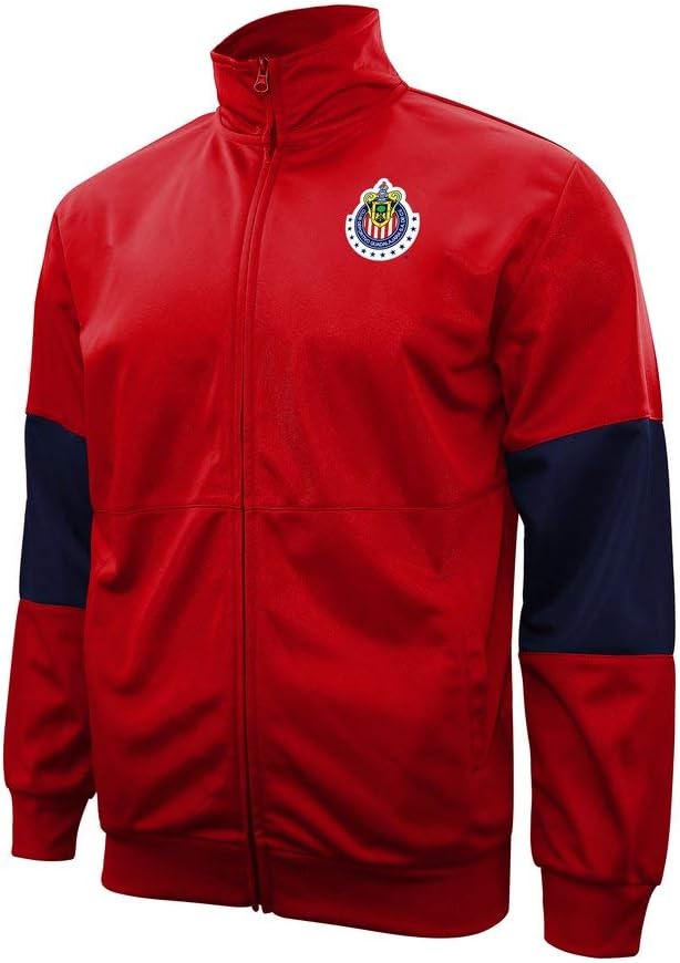 Icon Sports Men Compatible with Chivas Del Guadalajara Zipper Soccer Jacket A Grade 002