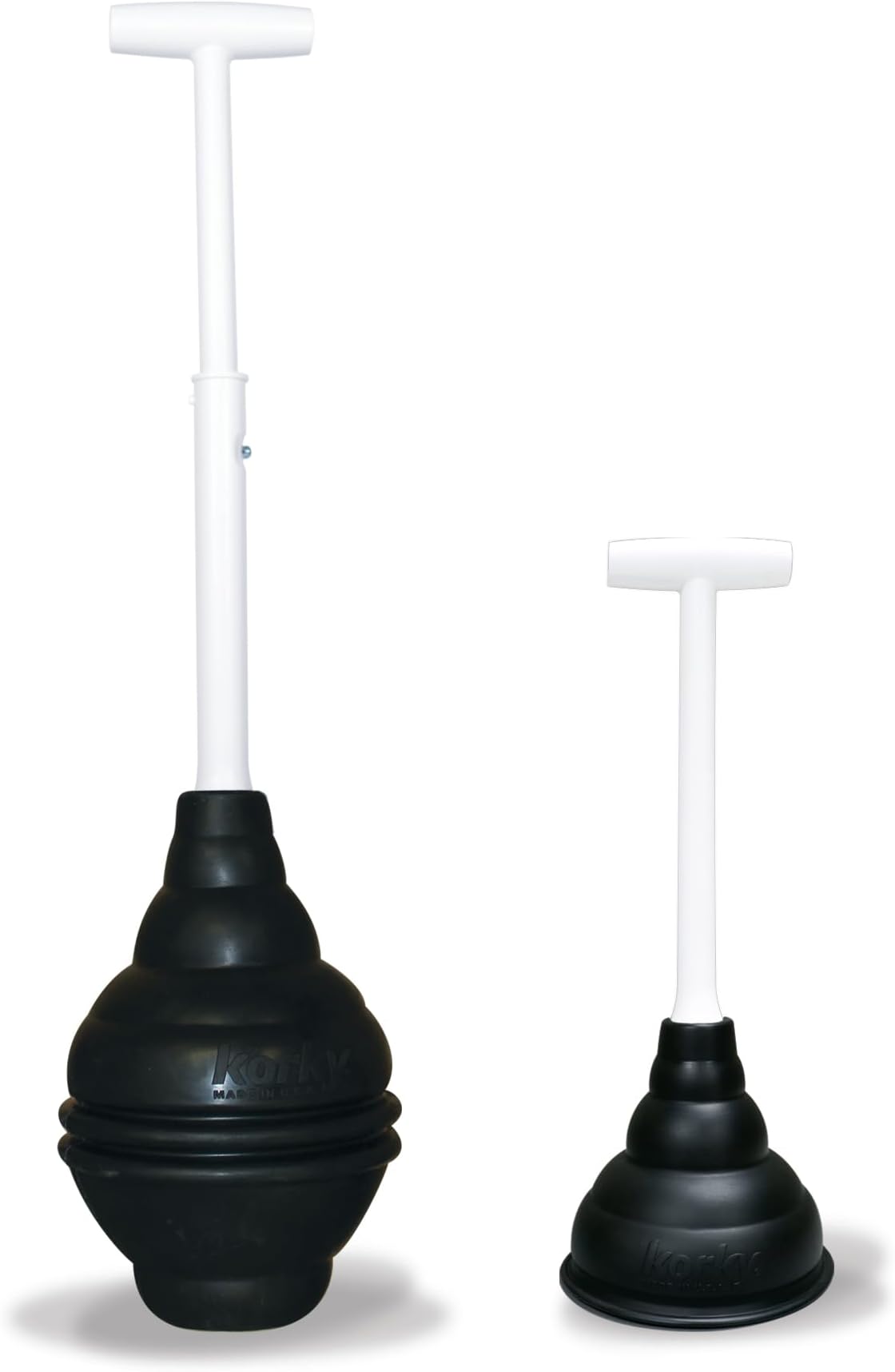 Beehive Max and Mini Plunger Set - Powerful Clog Removal - Heavy Duty Toilet, Sink, and Drain Plungers