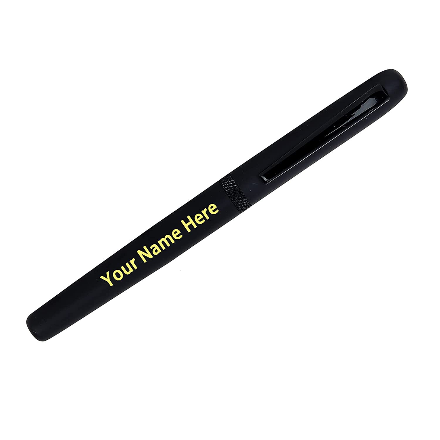 SYNAPSES Personalized Matte Black Magnetic Cap Ball pen/Pen Smooth Writing & Easy to Grip Creative Writing