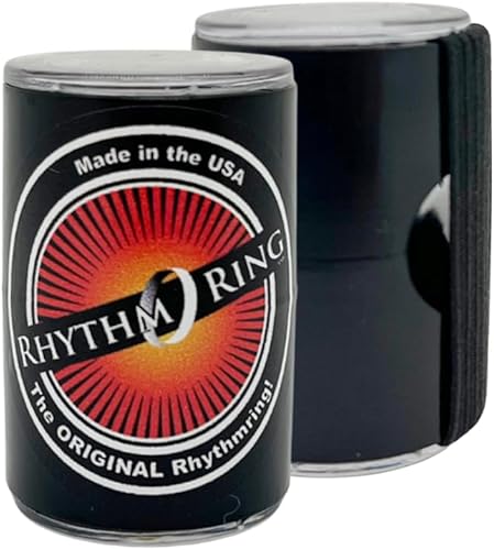 Rhythm Ring Finger Shaker – Agitador compacto de percusión de mano instrumentos musicales – Agitador musical portátil para guitarra acústica,
