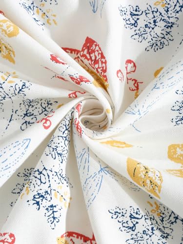 Image of Cortina 100% Cotton, Bohemian Tasseled Boho Print, Room Darkening Curtains for Window (with Back Tabs) - 9 Feet, Black, 2 Piece (Length 270 cm)