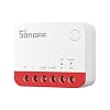 SONOFF Zigbee Akıllı Panjur Anahtarı, MINI-ZBRBS, Mini Boyut, Yüzde Kontrolü, Zigbee Tekrarlayıcı, Alexa/Google Asistan/Ev Asistanı Desteği, Nötr Tel Gerekli, 1'li Paket
