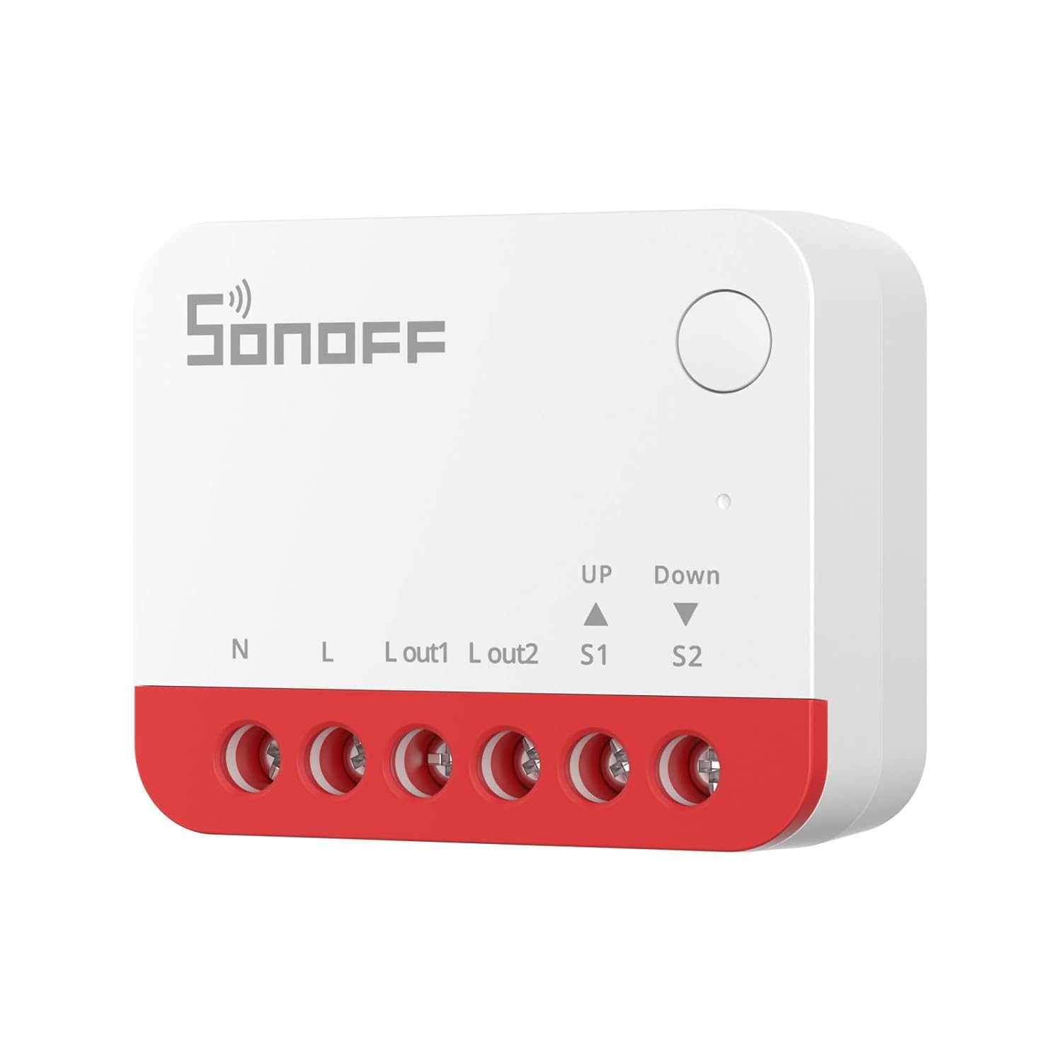 SONOFF Interruptor Zigbee para Persiana enrollable MINI-ZBRBS, Tamaño Mini, Control Porcentual, Repetidor Zigbee, Compatible con Alexa/Google Assistant/Home Assistant, Neutro Requerido, 1 Unidad