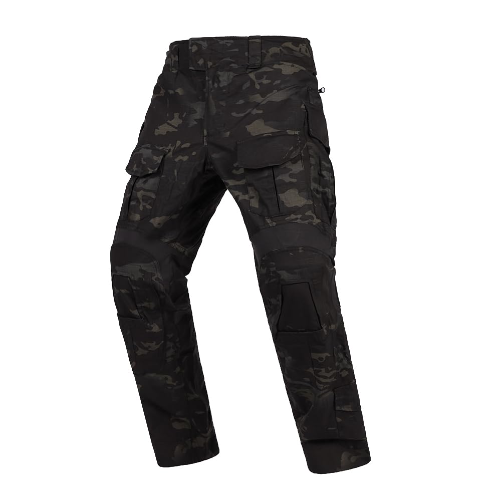 emersongear Gen3 Paintball Pants with Knee Pads,Military Combat Trousers Army Airsoft Combat BDU Pants Multicamo Black — image 1