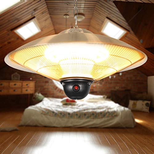 Home Outdoor Patio Heater - Hanging Quiet Patio Heater with 3 Levels of Power & Remote Control Suitable for Bedroom Living Room Office Garden
