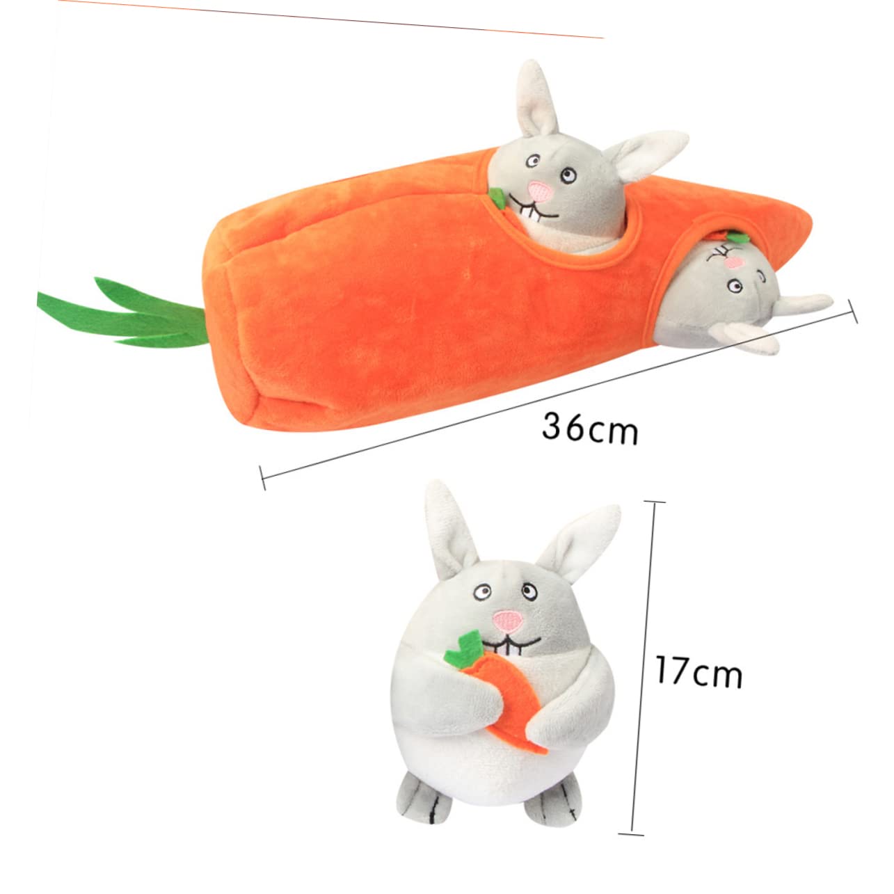 BESPORTBLE Lot De 2 Jouets en Peluche pour Animaux De Compagnie Jouet À Mâcher Fantaisie pour Chiens De Taille Moyenne Et Très Taille