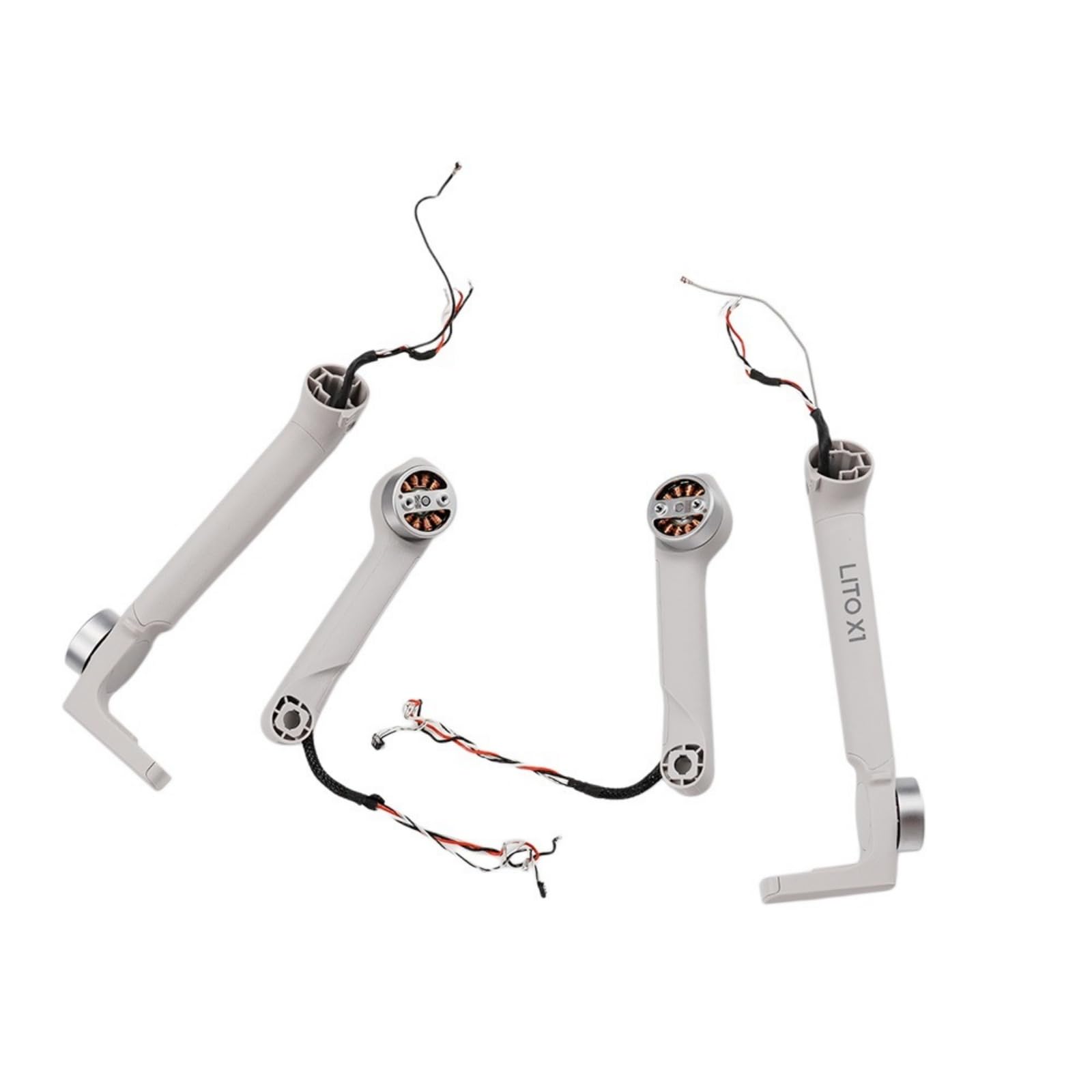 Gruppo braccio per drone compatibile con DJI Lito X1, braccio motore pre-cablato, pezzo di ricambio diretto per hobbisti Manutenzione del drone (Braccio posteriore destro per Lito 1)