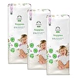 Amazon-Marke: Mama Bear Öko-Windeln, Größe 5 (12-18kg) - 132 Windeln (3-er Pack x 44)