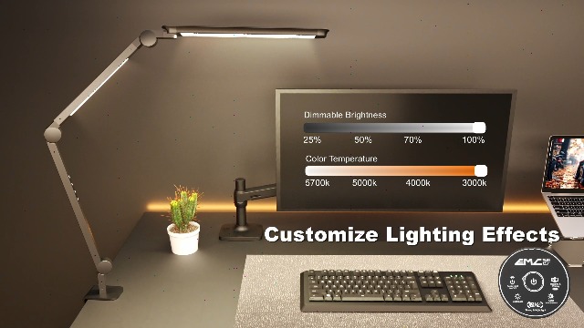 Image of LED Desk Lamp with Clamp, 4CCT Table Lights for Home Office Puzzle Painting