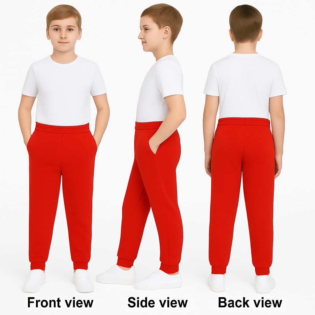 KHIM Pantalones deportivos unisex para niños y niñas