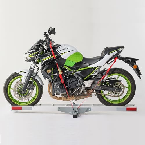 Porta moto con rampa y capacidad 400 lb en aluminio miniatura 3