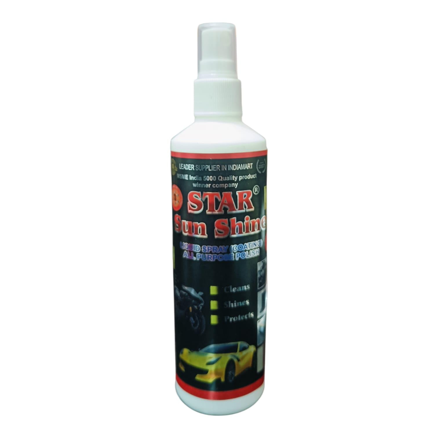 STAR SUNSHINE Liquid Spray Coating Polish – All Purpose Cleaner, Shine & Protection Spray for Car, Bike & Plastic Surfaces-image-11